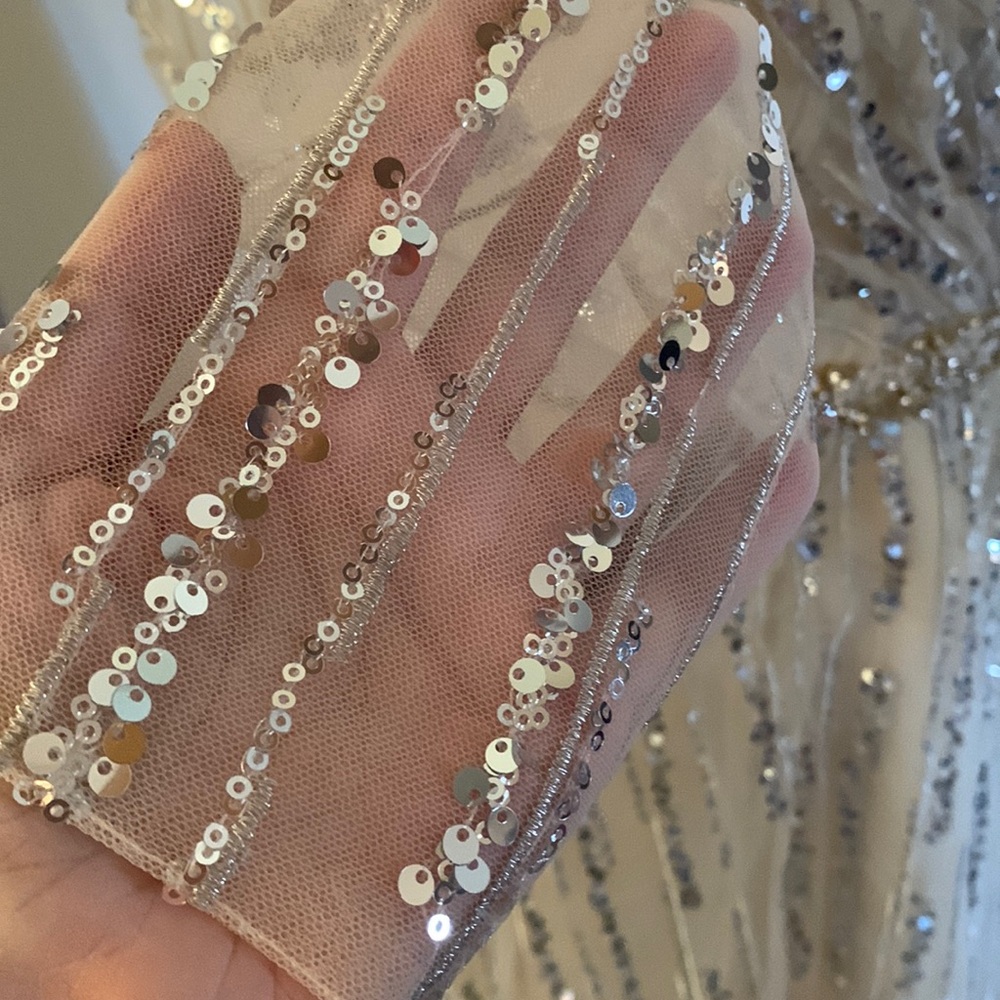 MAC DUGGAL
Long Sleeve Gown with Silver Sequin - Picture 11 of 17